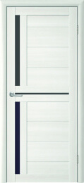 Межкомнатная дверь OVE Td-5 ДО Лиственница белая (графитовое стекло)