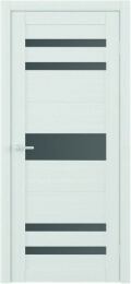 Межкомнатная дверь OVE Td-10 ДО Лиственница белая (графитовое стекло)