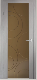 Межкомнатная дверь 5.01 бронзовый триплекс