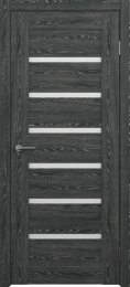 Межкомнатная дверь Мальта Черное дерево (матовое стекло)