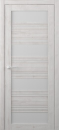 Межкомнатная дверь Монтана Жемчужный (матовое стекло)
