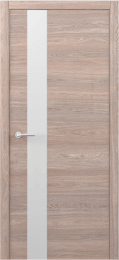 Межкомнатная дверь G Дуб карамельный (белое стекло)