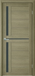 Межкомнатная дверь OVE Td-5 ПО Лиственница латте (графитовое стекло)