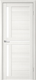 Межкомнатная дверь OVE Td-5 ПО Лиственница белая (белое стекло)