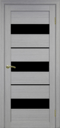 Межкомнатная дверь OVE T 221.625 ДО Дуб Серый (темное стекло)