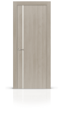 Межкомнатная дверь СИТИДОРС Лучия-1 ДО Ясень кремовый (белое стекло)