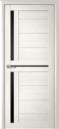 Межкомнатная дверь Albero Кельн ДО (черный акрилат) Белый кипарис