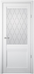 Межкомнатная дверь Albero Рим ДО Белый (стекло Гранд)