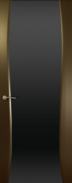 Межкомнатная дверь Океан Буревестник-2 ДО Венге (черное стекло)