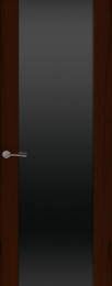 Межкомнатная дверь Океан Шторм-3 ДО Ясень винтаж (черное стекло)