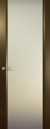 Межкомнатная дверь Океан Шторм-3 ДО Венге (белое стекло)
