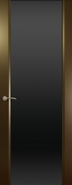 Межкомнатная дверь Океан Шторм-3 ДО Венге (черное стекло)
