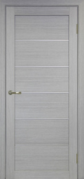 Межкомнатная дверь OVE T 1.105 add хром ДГ Дуб серый