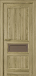 Межкомнатная дверь Океан Марсель 3 ДО, экошпон дуб золотой (стекло Решетка бронза)