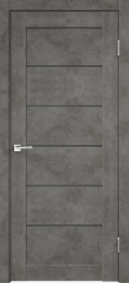 Межкомнатная дверь LOFT 1 бетон темно-серый (стекло мателюкс графит)