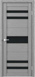 Межкомнатная дверь OVE Td-10 ДО Ясень дымчатый (темное стекло)