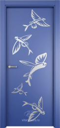 Межкомнатная дверь Aquarelle (патина) 5
