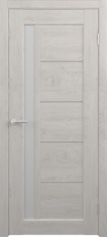 Межкомнатная дверь Мехико Дуб снежный (белое стекло)