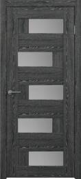 Межкомнатная дверь Гавана Черное дерево (матовое стекло)