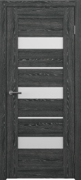 Межкомнатная дверь Бостон Черное дерево (матовое стекло)