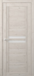Межкомнатная дверь Каролина Кремовый (белое стекло)