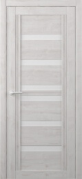 Межкомнатная дверь Миссури Жемчужный (белое стекло)