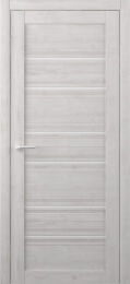 Межкомнатная дверь Техас Жемчужный (белое стекло)
