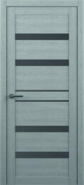 Межкомнатная дверь OVE Td-12 ПО Ясень дымчатый (графитовое стекло)