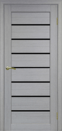 Межкомнатная дверь OVE П 21.804 ДО Дуб Серый (темное стекло)