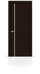 Межкомнатная дверь СИТИДОРС Лучия-1 ДО Венге (белое стекло)