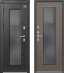 Межкомнатная дверь Термо Premium 2 Антрацит муар - софт ясень грей