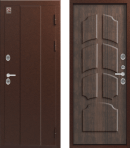 Межкомнатная дверь Термо-6 Антик медь - Тиковое дерево