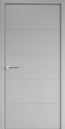 Межкомнатная дверь Albero Геометрия-4 Эмаль ДГ Серый