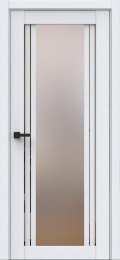 Межкомнатная дверь AxelDoors QC3 ДО Даймонд белый сатинат  (Зеркало)