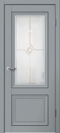 Межкомнатная дверь Сибирь Профиль М01 ПО Серый