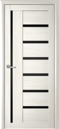 Межкомнатная дверь Albero Мадрид ДО (черный акрилат) Белый кипарис