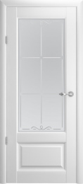 Межкомнатная дверь Albero Эрмитаж 1 ДО Белая (стекло - Галерея)