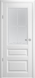 Межкомнатная дверь Albero Эрмитаж 2 ДО Белая (стекло - Галерея)