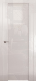 Межкомнатная дверь Океан Avorio 1 ДО глянец-белый (стекло белое)