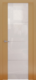Межкомнатная дверь Океан Avorio 2 ДО матовый-мокко (стекло белое)