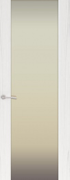 Межкомнатная дверь Океан Шторм-3 ДО Ясень белый жемчуг (белое стекло)