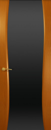 Межкомнатная дверь Океан Буревестник-2 ДО Анегри (черное стекло)