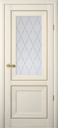 Межкомнатная дверь Albero Прадо ДО Ваниль (стекло - Мателюкс-гранд)