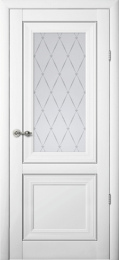 Межкомнатная дверь Albero Прадо ДО Белый (стекло - Мателюкс-гранд)