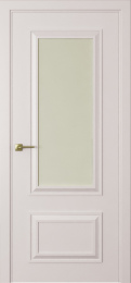Межкомнатная дверь Океан Мадрид 2 ДО, эмаль белый шелк (стекло Матированное белое)