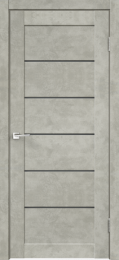 Межкомнатная дверь LOFT 1 бетон светло-серый (стекло мателюкс графит)